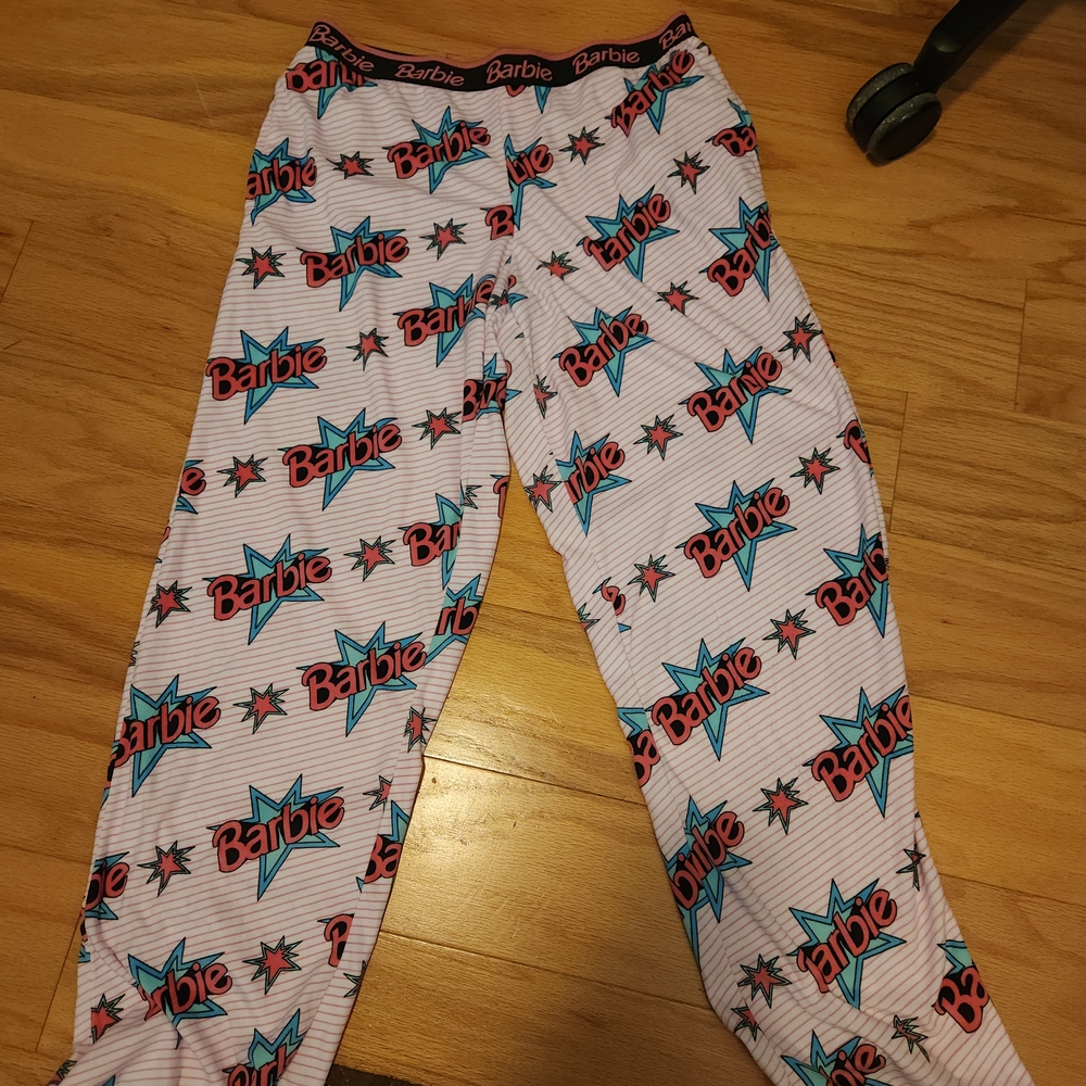 Barbie Women's Print Velour Pajama Pants